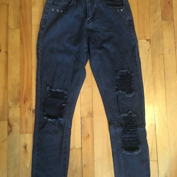 Noisy May Ripped black mom jeans - Picture 4 of 4